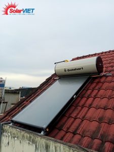 Máy năng lượng Solahart Sunheat 150L lắp mái ngói bàn giao tại Trảng Bom,Đồng Nai.