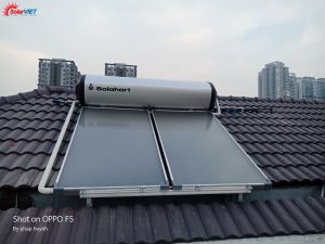 Máy năng lượng Solahart Premium 300L hoàn thiện tại Quận 7.