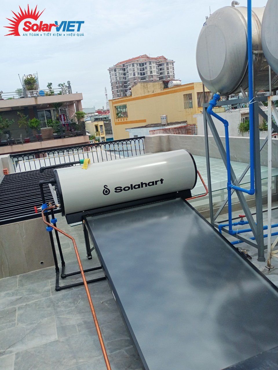 Solahart Sunheat 151L không dùng bơm