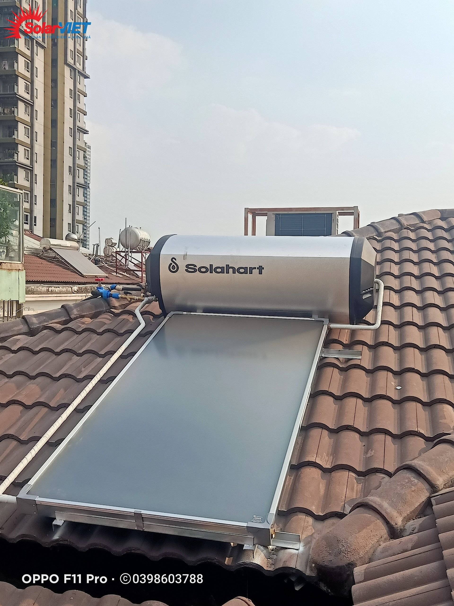 Solahart thi công bởi đội ngũ kỹ thuật cty